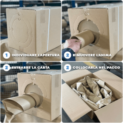 PAPER‑BOX – Bobina di carta da imballaggio 450 m x 35 cm, 60 g/m²