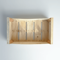 Cassetta per frutta e verdura in legno di Pioppo naturale e senza plastiche perfetta per biologico varie dimensioni