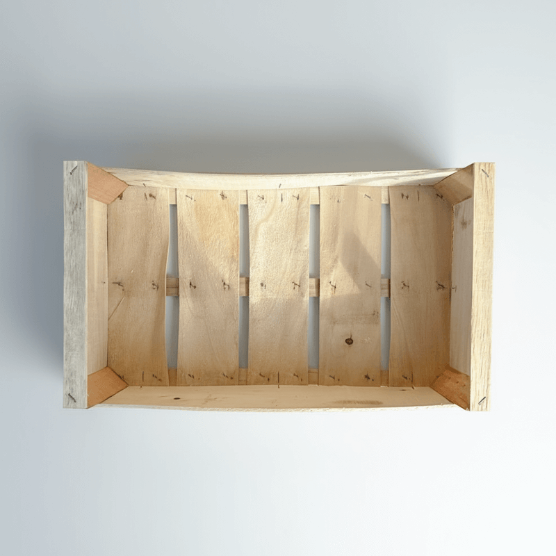 Cassetta per frutta e verdura in legno di Pioppo naturale e senza plastiche perfetta per biologico varie dimensioni